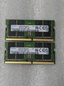 送料無料 ノート用 メモリー　エラー無　合計 64GB　32GB　2枚セット　PC4 - 25600　DDR4 - 3200 その1