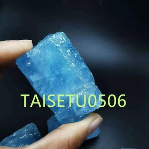 50-95 グラムの天然アクアマリンミネラル Specime 生石の結晶レイキヒーリングj00814