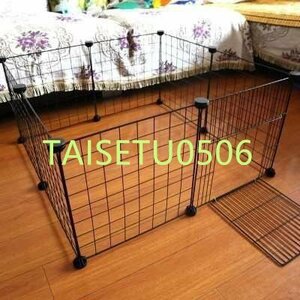  small animals for folding type cage 8 piece black metallic ru wire fence animal for fence cage kennel 