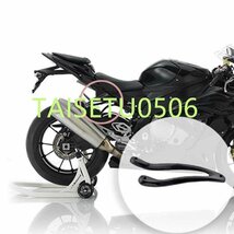 オートバイ炭素繊維レース排気ハンガーブラケット BMW S1000RR 2009 2010 2011 2012_画像5