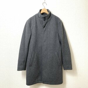 【美品 メンズ L】アーバンリサーチ ウールコート スタンドカラー グレー URBAN RESEARCH アウター