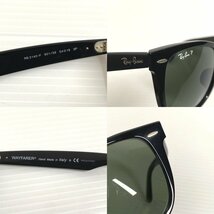 正規品 レイバン Ray Ban WAYFARER ウェイファーラー RB2140-F 901/58 偏光レンズ ブラック 黒 サングラス アジアンフィット_画像6