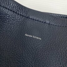 【美品】Hender Scheme エンダースキーマ one side belt bag ワンサイドベルトバッグ ネイビー 紺 レザー ショルダーバッグ トートバッグ_画像6