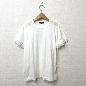 新品同様 / tricot COMME des GARCONS トリココムデギャルソン 袖フリル Tシャツ S ホワイト 白 半袖