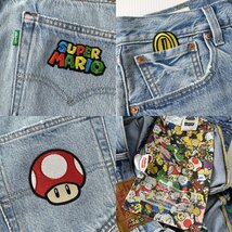 美品 W34 / Levi's PREMIUM × SUPER MARIO 501 93 SHORTS SM GANG デニムショートパンツ インディゴ ショーツ リーバイス スーパーマリオ_画像5