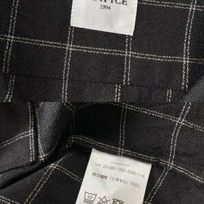 美品 定価1.1万円 / EDIFICE エディフィス チェック アムンゼン オープンカラーシャツ 48 ブラック 黒 半袖シャツ 格子の画像4