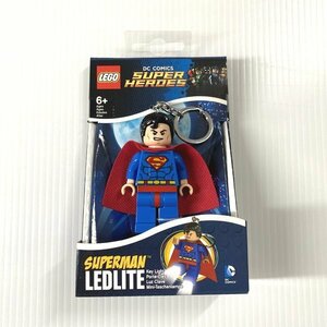 新品 / LEGO DC SUPER HEROES スーパーマン LEDライト キーホルダー キーライト ブルー 青 SUPERMAN スーパーヒーローズ レゴ