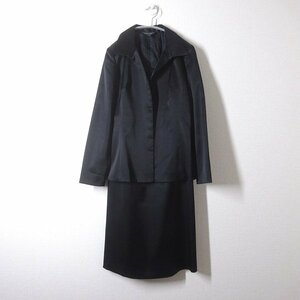 [ lady's ] Gyro JAYRO setup jacket no sleeve One-piece 2 point set M black black stretch top and bottom 