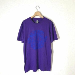 美品 / ローリングストーンズ THE ROLLING STONES Swirl Logo 半袖 Tシャツ M パープル 紫 サークルロゴ GILDAN ギルダン