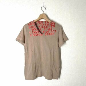 ここのえ / Martin Margiela マルタンマルジェラ エイズ VネックTシャツ S ブラウン 茶 半袖Tシャツ