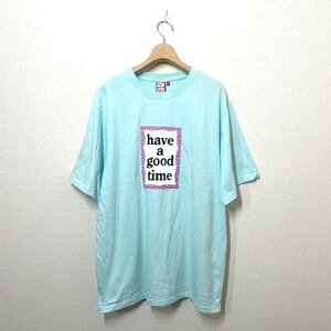 美品 / have a good time ハブアグッドタイム 半袖Tシャツ XL ブルー 青 ロゴ