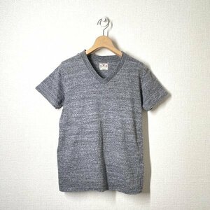 美品 / TMT 半袖 Vネック Tシャツ S グレー 霜降り ティーエムティー