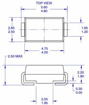 ★表面実装 高速ショットキーバリアダイオード SS14 40V1A 20個_画像3