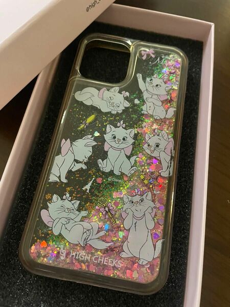 HIGH CHEEKS 韓国　スマホケース　iPhone12 Disneyコラボ　マリーちゃん スマホカバー