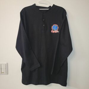 希少 美品 長渕剛　LIVE'94 captain of the ship 長袖 Tシャツ ブラック ロゴ入り ロングTシャツ