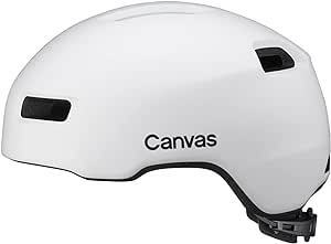 : ほぼ新品　OGK KABUTO(オージーケーカブト) 自転車ヘルメット CANVAS-CROSS (キャンバス・クロス) M/L(57-59cm) JCF推奨