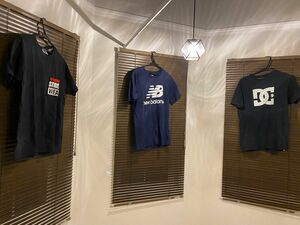 中古　DC SHOES、New Balance、VISION STREET WEAR Tシャツ 3点セット 半袖プリントTシャツ