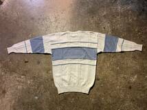 Burberrys 80s 90s 英国製 旧タグ 国旗刺繍 セーター vintage バーバリー ニット_画像3