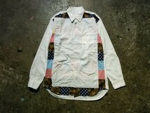 COMME des GARCONS SHIRT 11ss ×小林晴夫 パッチワークシャツ 2011ss コムデギャルソンシャツ 00AW_画像1