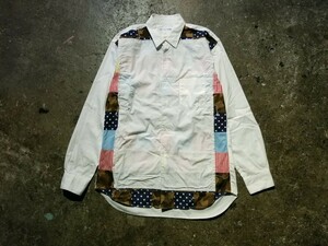 COMME des GARCONS SHIRT 11ss ×小林晴夫 パッチワークシャツ 2011ss コムデギャルソンシャツ 00AW