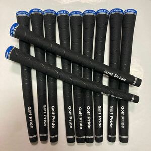 ゴルフプライド　VDR 11本セット　GolfPride VDラバー　バックライン無し　ブラック