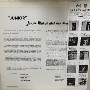 ■レコード 5000円以上で送料無料！ JUNIOR JUNIOR MANCE and His Swinging Piano ジュニア ジュニア・マンス・トリオ JAZZ/ジャズ 7LP7fkの画像2