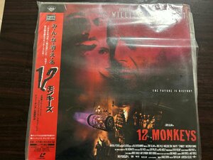 #3 point and more free shipping!! laser disk 12 Monkey z all disappears / blues * virus two sheets set Western films movie obi attaching 199LD10MH