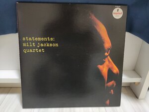 ■5000円以上で送料無料！ JAZZ/ジャズ 国内盤 ミルトジャクソン STATEMENTS MILT JACKSON QUARTET 45LP9NT