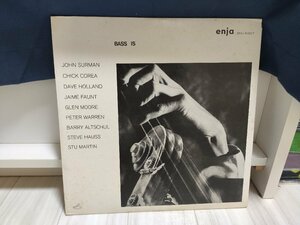 ■3点以上で送料無料!! JAZZ/ジャズ 国内盤 JOHN SURMAN, CHICK COREA, DAVE HOLLAND 他 / BASS IS / enja 45LP1NT