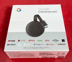 1円～　未開封　Google　Chromecast　クロームキャスト　GA00439-JP　チャコール　最大解像度 フルHD 1920×1080