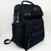 1円~[新品未使用] TUMI トゥミ アルファ3 ブリーフパック メンズ ビジネス リュックサック バックパック バリスティック A4/PC可 通勤 黒系_画像1