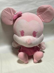 ディズニー ミニー ぬいぐるみ ピンク 大きい 【高さ36cm×37cm】