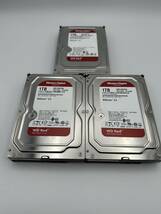 WD 1TB×3台セット　NAS Hard Drive WD RED_画像1