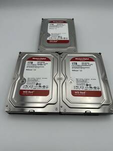 WD 1TB×3台セット　NAS Hard Drive WD RED