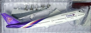 1/150 Thai international aviation bo- wing 747-400 gear attaching N gauge . same scale new goods unused airplane model BOEING B747 outer box . scratch equipped 