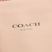 コーチ COACH ハンドバッグ レザー 2WAYバッグ 肩掛け 手提げかばん ミニトート レディース ピンク 中古_画像8