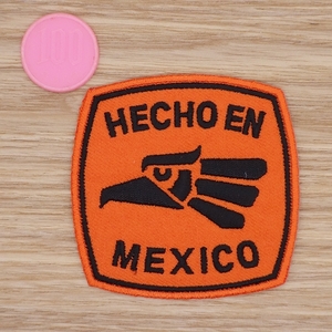 【Ｍサイズ】アイロンワッペン NO.1877 ＨＥＣＨＯ ＥＮ ＭＥＸＩＣＯ メキシコ ミリタリー アーミー 戦闘機 米軍 【郵便定形】