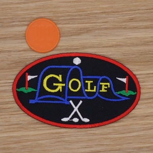 【Ｍサイズ】アイロンワッペン NO.1421 ＧＯＬＦ ＣＬＵＢ ゴルフ ゴルフクラブ アップリケ 【郵便定形】