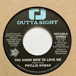 PHILLIS HYMAN 『YOU KNOW HOW TO LOVE ME / UNDER YOUR SPELL』 7インチ DISCO 45 JAMES MTUME MURO DIMITRI FROM PARIS JOEY NEGRO