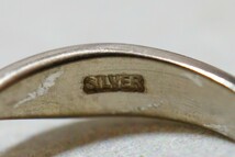 662 天然ムーンストーン リング 指輪 約9号 ヴィンテージ アクセサリー SILVER刻印 ビンテージ アンティーク 天然石 カラーストーン 装飾品_画像6
