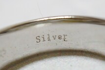 1299 天然ダイヤモンド シェル 貝 リング 指輪 約20.5号 ヴィンテージ アクセサリー SILVER 925刻印 アンティーク 宝石 ダイヤ 装飾品_画像6
