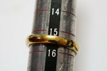 1630 ルビー リング 指輪 約15.5号 ヴィンテージ アクセサリー アンティーク 宝石 色石 カラーストーン コランダム ゴールドカラー 装飾品_画像5