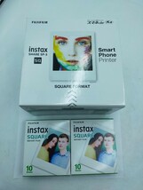 ☆FUJIFILM フジフィルム instax SHARE SP-3 SQ Smart Phone Printer スマホdeチェキ ※フィルムは有効期限切れ 本体動作未確認_画像1