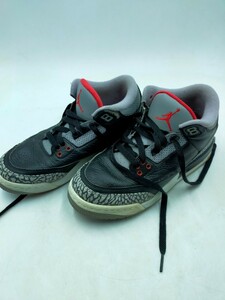 ○NIKE AIR JORDAN 3 ナイキ エアジョーダン3レトロ ハイカット スニーカー JPN23.5cm UK4.5