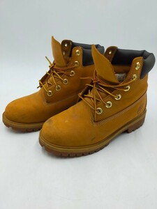 ○Timberland ティンバーランド ハイカット ブーツ レディース ブラウン キャメル レザー JP22.5cm EU36 