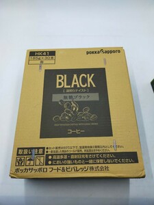 ○Pokka sapporo HK41 BLACK 深煎りテイスト 無糖ブラック 185g×30本 ブラック缶コーヒー ポッカサッポロ