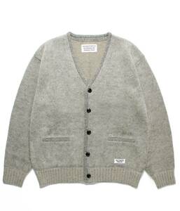 新品 WACKO MARIA MOHAIR CARDIGAN L ワコマリア モヘア カーディガン グレー 野村訓市 着用