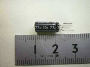  electrolytic capacitor 22μF 35V NICHICON 5 piece set Lead processed goods unused goods [ several set have ] [ tube 86-1]