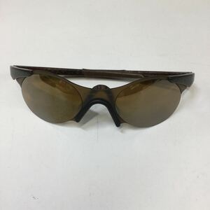 ＆【OAKLEY/オークリー】サングラス ヴィンテージ ブラウン オレンジ ミラーレンズ メンズ レディース アクセサリ 保存袋有 保管品 現状品