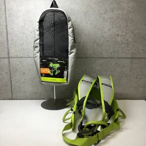 ◎【EDELRID/エーデルリッド】MOEⅡ サイズM クライミング ハーネス ケース付き CE0123 蛍光色 安全帯 登山グッズ 工具 カラビナ付き